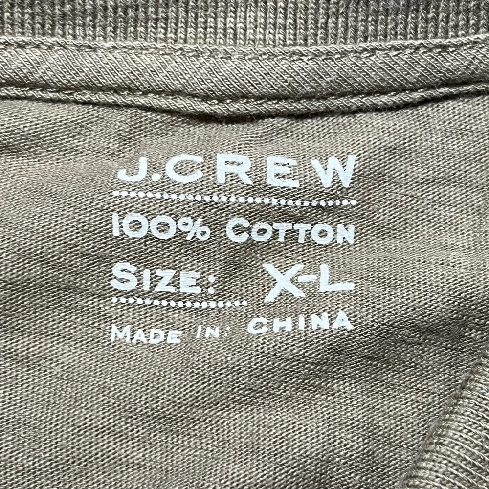 J Crew Polo Shirt Mens Size XL OD Green Short Sleeve Casual Cotton